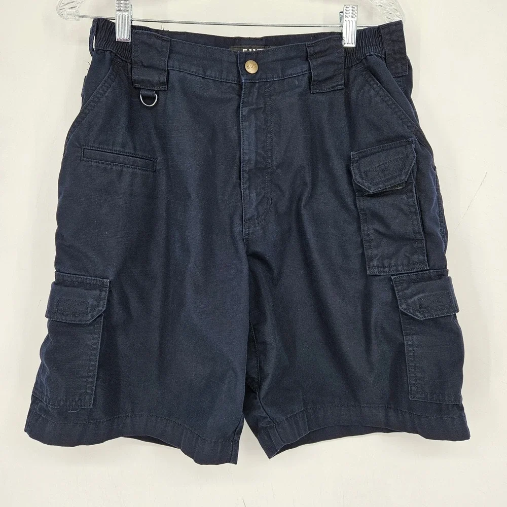 5.11 Tactical Cargo Shorts Mens 34 Ripstop Taclite Blue Workwear Security